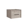 INFURNIC Nightstands Floating Nightstand with Drawer and Open Shelf Space-Saving Modern Design for Bedroom, Gray, 13.2"*13.8"*9.8" - 2 of 4