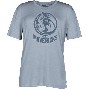 NBA Dallas Mavericks Women's Short Sleeve Vintage Logo Tonal Crew T-Shirt