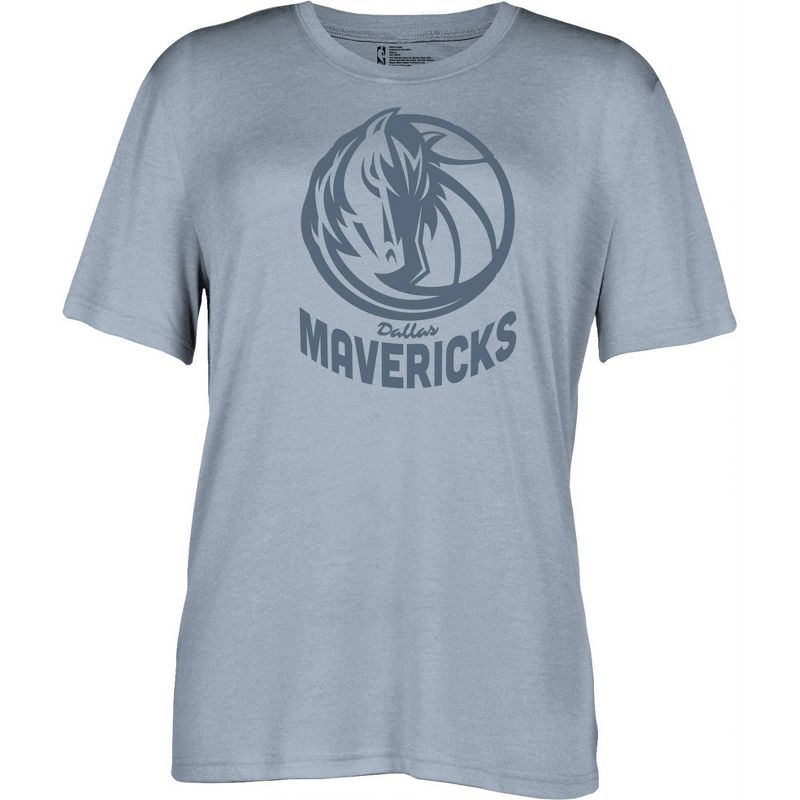 NBA Dallas Mavericks Women&#39;s Short Sleeve Vintage Logo Tonal Crew T-Shirt, 1 of 5