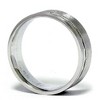 Pompeii3 Mens 14K White Gold 6mm Facet Comfort Fit Wedding Band - 3 of 4