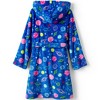 Lands' End Kids Hooded Fleece Solid Robe - 2 of 2