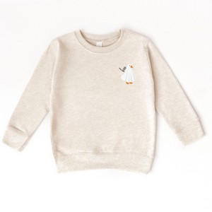 The Juniper Shop Boo Ghost Goose Toddler Sweatshirt - 1 of 3