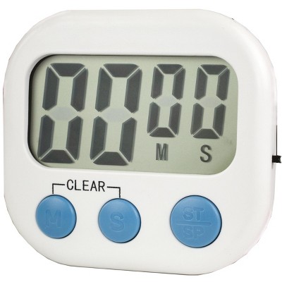 Home Basics Digital Kitchen Timer, White