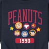 Men's - Peanuts - Snoopy Charlie Woodstock Sally Linus Sally Athletic Crew 1950 Graphic Fleece Sweatshirt - 2 of 4