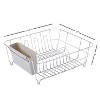 Chrome Plated Steel 2-Piece Small Dish Drainer by Sweet Home Collection® - 4 of 4