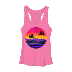 Women's Design By Humans The Color of Paradise By clingcling Racerback Tank Top - 1 of 3