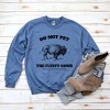 Simply Sage Market Women's Graphic Sweatshirt Yellowstone Fluffy Cows - 3 of 4