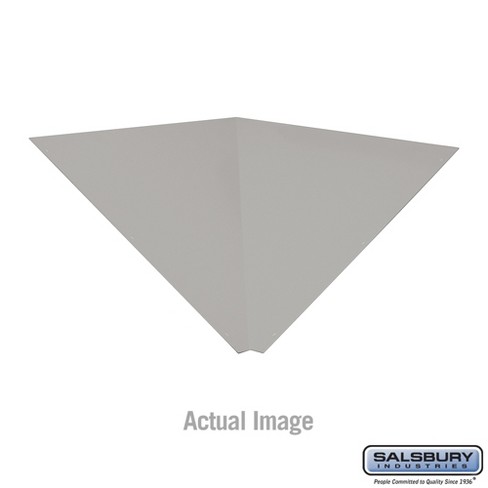 Salsbury Industries Corner Sloping Hood Filler Color: Gray, Size: 1" H x 15" W x 15" D - image 1 of 3