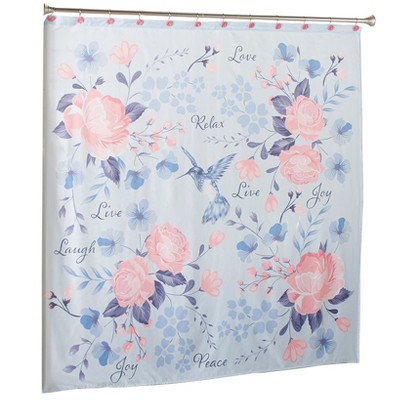 The Lakeside Collection Live Laugh Love Bath Collection - Shower Curtain