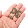 Unique Bargains Metal Bulk Leaf Pendants for Jewelry Making Bracelet Necklace 50 Pcs - 2 of 4