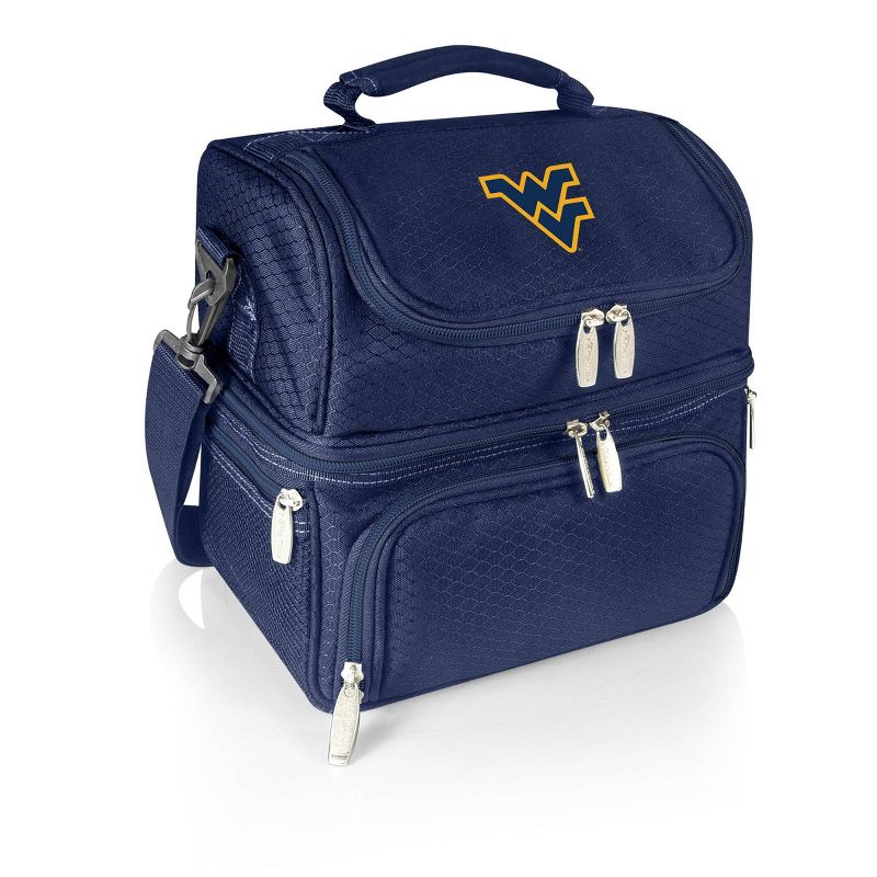 NCAA West Virginia Mountaineers Pranzo Dual Compartment Lunch Bag - Blue, 1 of 10