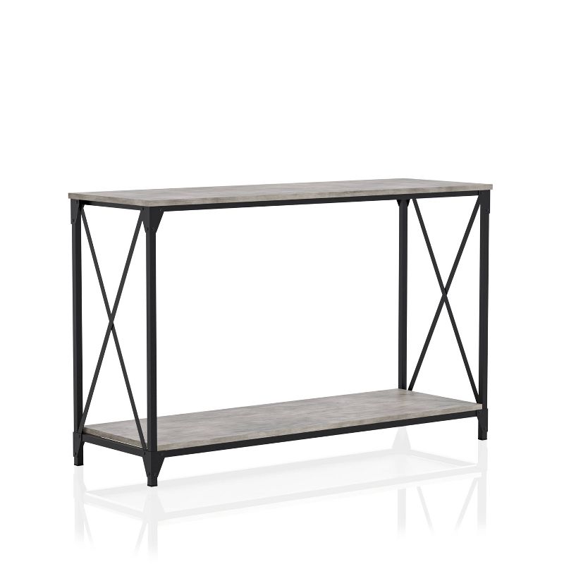Rosslea Lower Shelf Sofa Table Black/Gray - HOMES: Inside + Out, 1 of 7
