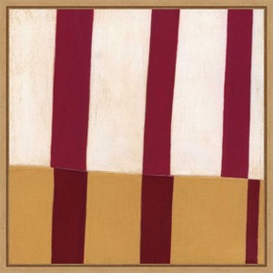 Amanti Art Broken Stripes 2 by Laura Nugent Canvas Wall Art Print Framed 22 x 22-in. - 1 of 4
