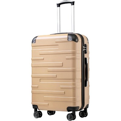 Paaaawaters Luggage Suitcase Carry-on Hardside Travel Luggage TSA Lock Spinner Telescopic Handle