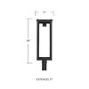 Capital Lighting Hunt 1 - Light Post Light in  Black - 2 of 4