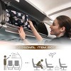 Travel bag foldable, suitable for men and women's lightweight handbags,Black Pink Floral - 2 of 4