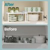 2 Pack Spice Rack, Cabinet Shelf Organizers, Shelf Organizer, Countertop Organizer, Shelf Riser, Stackable, Expandable - 4 of 4
