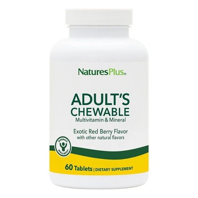 Adult's Multi-Vitamin Exotic Red Fruits by Nature's Plus  -  60 Chewable Tablet