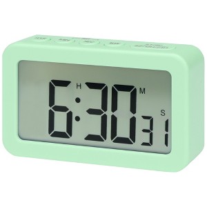 REGALWOVEN Digital Smart Battery Powered Snooze Home Decor Alarm Clock 3.3 x 2 x 0.8 Inches - 1 of 4
