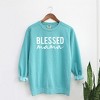 Simply Sage Market Women's Garment Dyed Graphic Sweatshirt Blessed Mama - image 2 of 2