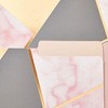 Paper Junkie 12 Pack Geometric Marble Decorative File Folders, Rose Gold Office School Supplies, A4 Letter Size - 4 of 4
