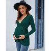 LXT- Maternity Shirts Maternity Tops Pregnancy Tunic Top - 3 of 4