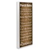 Stupell Industries Porch Rules Country Rustic, 13" x 30" - 3 of 4
