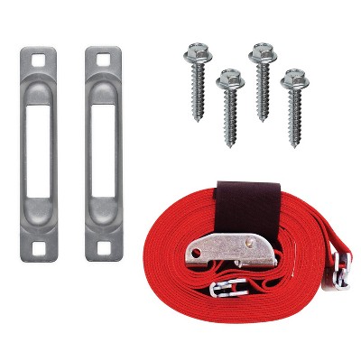 SNAP-LOC E-Track Single Wood Dolly Strap Tie-Down Anchor Kit with 2 in x 16 ft Cam 3,000 lb