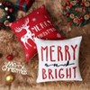 Christmas Velvet Pillow Covers 18 x18 Set of 4 Farmhouse Decorative Throw Cushion Covers Deer Xmas Tree Snowflake Pillow Cases for Sofa Couch - 3 of 4