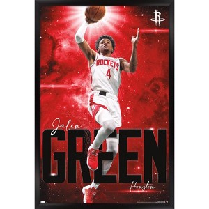 Trends International NBA Houston Rockets - Jalen Green 23 Framed Wall Poster Prints - 1 of 4