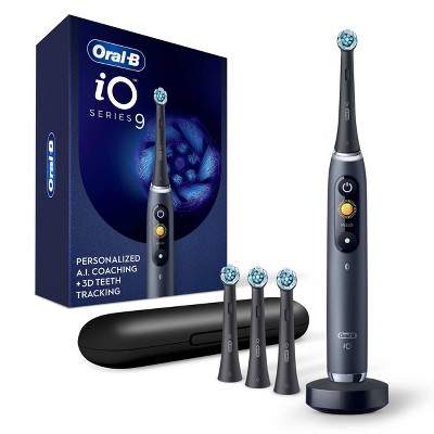 Oral-b Io Series 9 Electric Toothbrush With 4 Brush Heads - Onyx Black ...