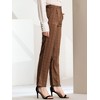 INSPIRE CHIC Women's Plaid Elastic Waist Casual Work Office Long Pants - 4 of 4