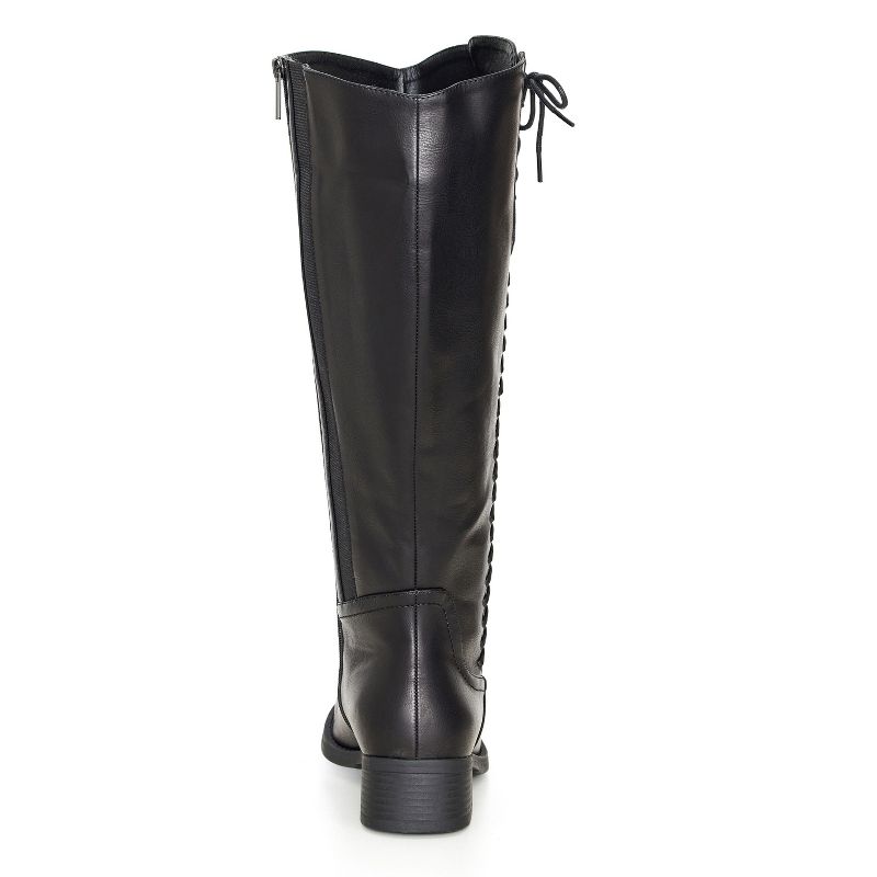 Women's WIDE FIT Leslie Tall Boot - black | AVENUE, 3 of 7