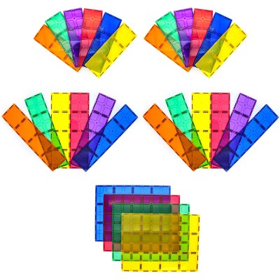 PICASSO-TILES 28 PC  Magnetic Tiles, Magnetic Building Blocks for Kids, Magnet for Kids 3+