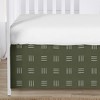 Sweet Jojo Designs Boy or Girl Gender Neutral Unisex Baby Crib Bed Skirt Jungle Animals Green and White - 3 of 3