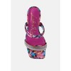 Krypton Marble Print Clear Women Block Heel - 4 of 4