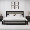 Whizmax Bed Frame With Headboard,Industrial Platform Bed Frame With 4 Storage Drawers and Charge Station,Strong Metal Slats Support - 2 of 4