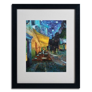 Trademark Fine Art -Vincent van Gogh 'Cafe Terrace' Framed Matted Art - 1 of 3