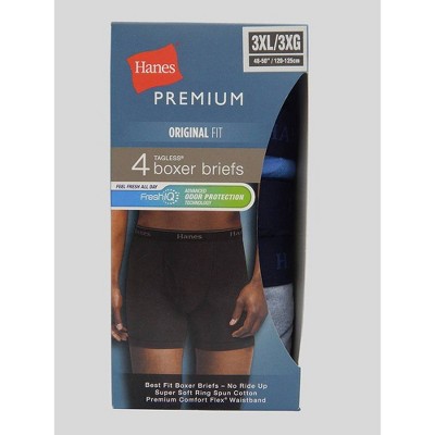 Pair Of Thieves Men's Big & Tall Super Fit Solid Long Leg Boxer Briefs 2pk  - Black 3xl : Target