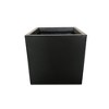 12" Square Concrete/Fiberglass Elegant Indoor/Outdoor Planter Charcoal Gray - Rosemead Home & Garden, Inc. - 2 of 4