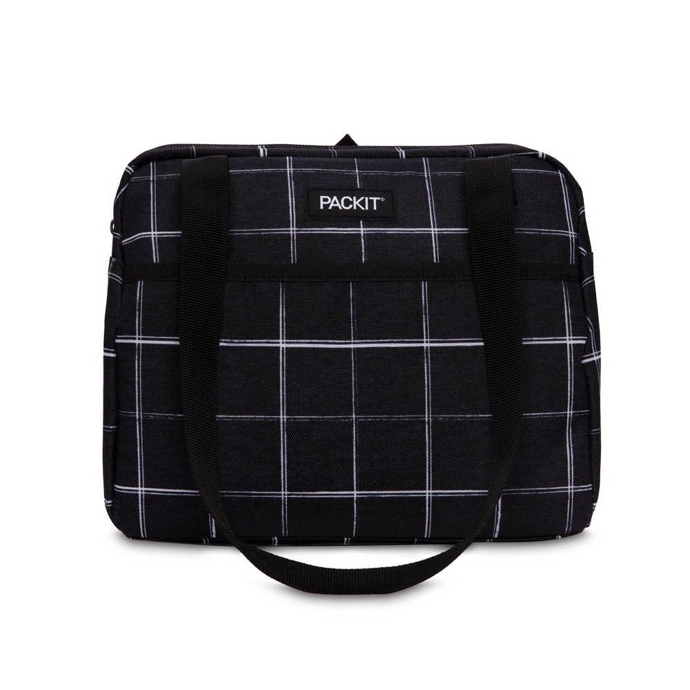 Packit Freezable Hampton Lunch Bag - Black Grid