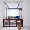 VINGLI Free Standing Pet Gates for Dogs, 37"-68" Width Adjustable Dog Fence, Wooden Dog Gates for Doorways and Stairs - 2 of 4