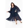 Women's Plus Size Fleetwood Maxi Dress - navy |   CITY CHIC - image 2 of 4