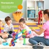 PICASSO-TILES Marble Run Magnetic Tiles for Kids, Construction Magnet Tiles Race Track Building Blocks STEM Toy, 61 PCS - 2 of 4