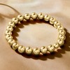 Ross-Simons Italian 8mm 18kt Gold Over Sterling Bead Stretch Bracelet - 3 of 4