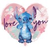 Junior's Women Lilo & Stitch Love you Watercolor T-Shirt - 2 of 4