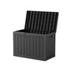 NicBex 30.75"W Decx Boxes with Lockable,Waterproof Storage Box for Indoor and Outdoor Use,Decx Boxes for Gardening Tools,UV Resistant,Brown - 2 of 4
