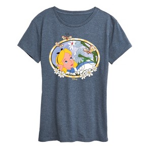 Women's - Disney - Alice in Wonderland Short Sleeve Graphic T-Shirt - 1 of 4