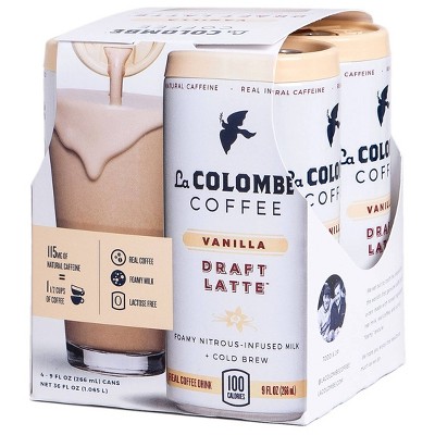 La Colombe Draft Latte Vanilla - 4pk/9 fl oz Cans