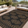Waterproof Geometric Outdoor Rug, Symmetrical Print, Weather-Resistant Outdoor Carpet, Washable, Foldable, Stain Resistant, Long-Lasting - 3 of 4